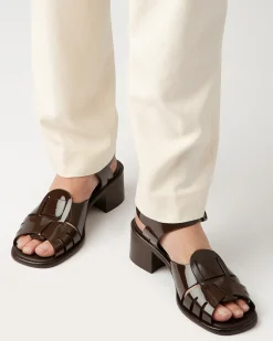 Women Hereu Studio Heels|Sandals<ANCORA SQUARED HEELED GLOSSY