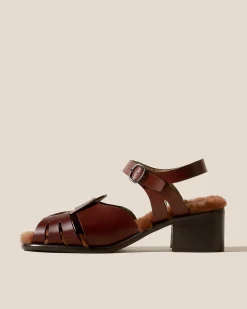 Women Hereu Studio Heels|Sandals<ANCORA SQUARED HEELED SHEARLING