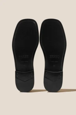 Women Hereu Studio Sandals<ANCORA SQUARED SLIDE SHORT CALF HAIR