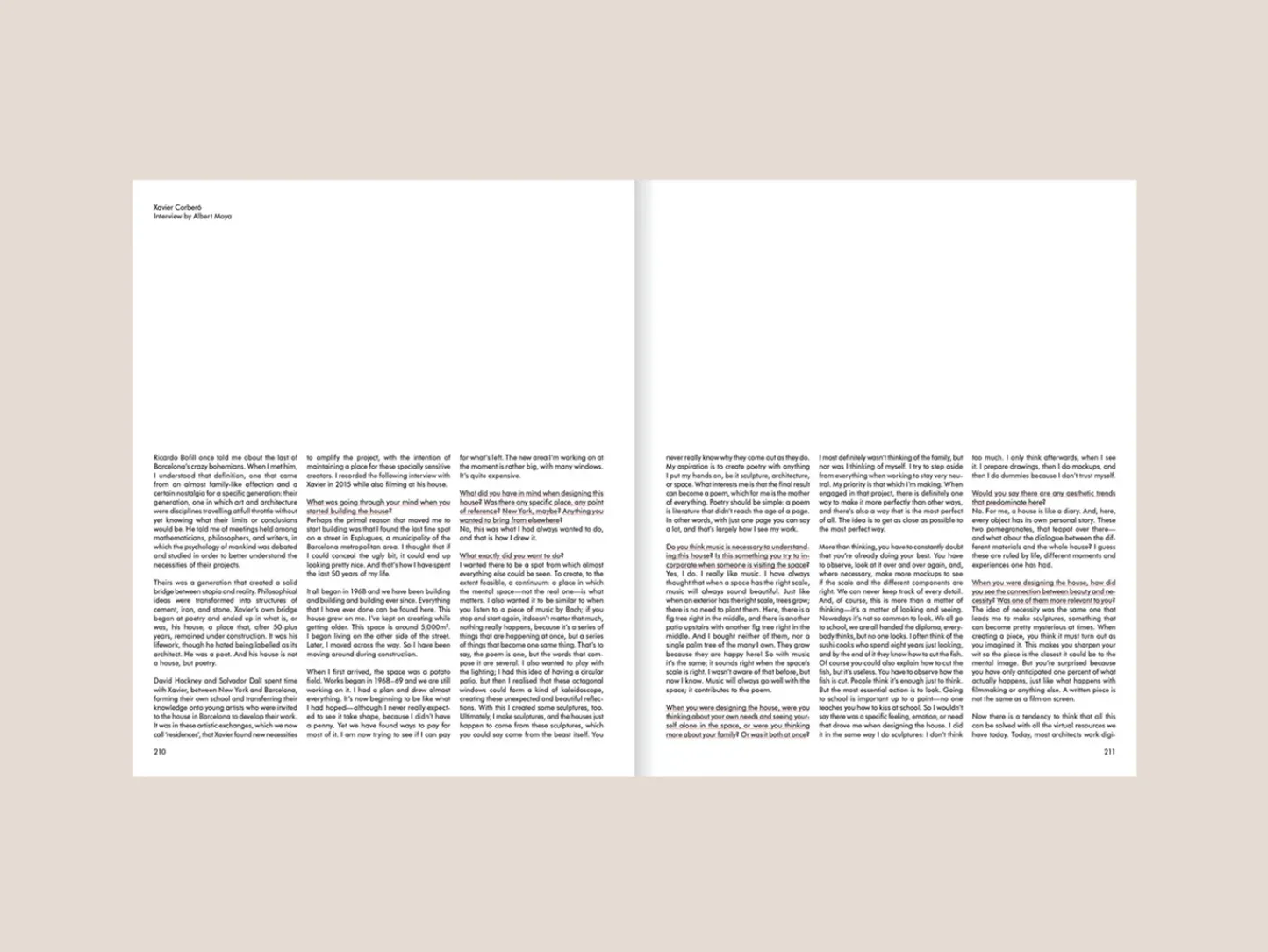 Hereu Studio Books & Magazines<THE HOUSE OF XAVIER CORBERÓ